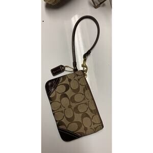 Brown Coach Wristlet